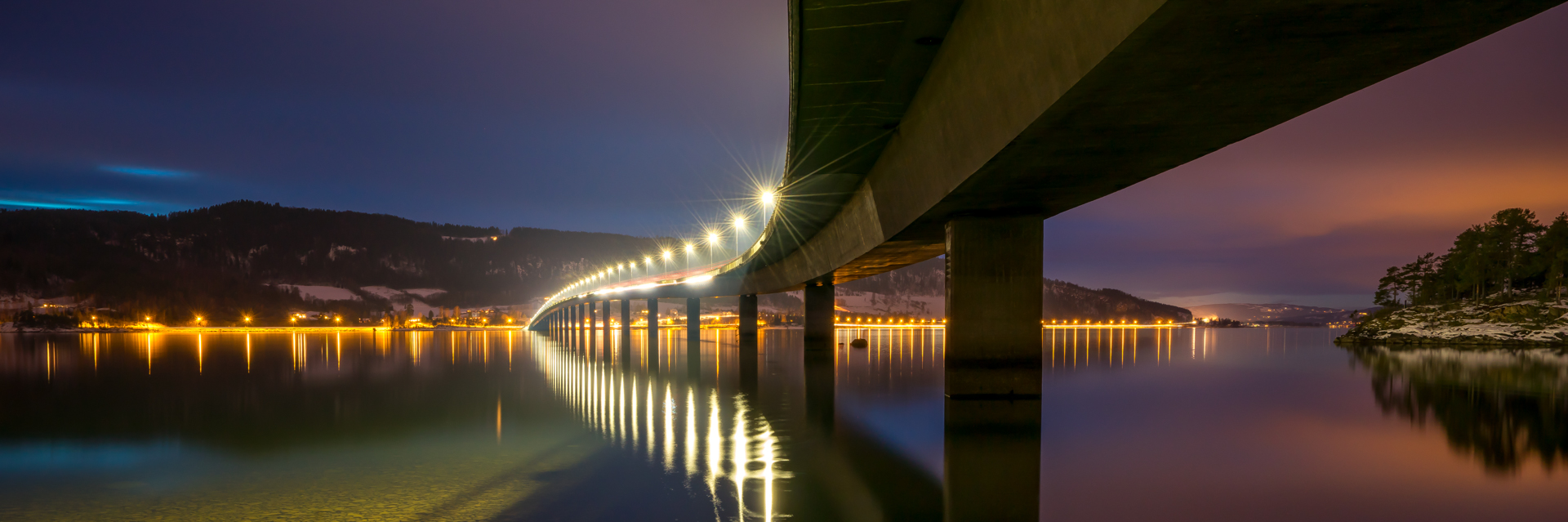 Einar Anbjørn Hansen: Bridge in Color (Mjøsbrua)